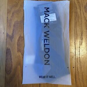 NWT MACK WELDON Silver Extended Crew Dress Sock True Navy New OS